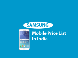Samsung Mobile Price List In India